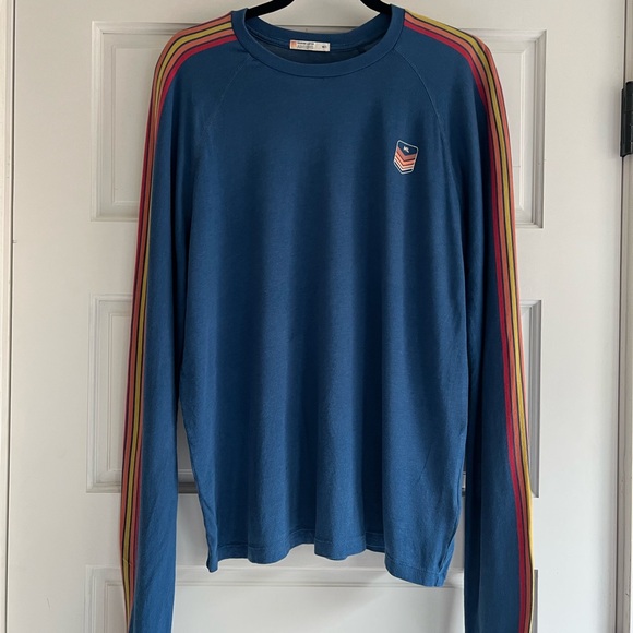 Chaser Blue Long Sleeve with Rainbow Stripes - Picture 1 of 4